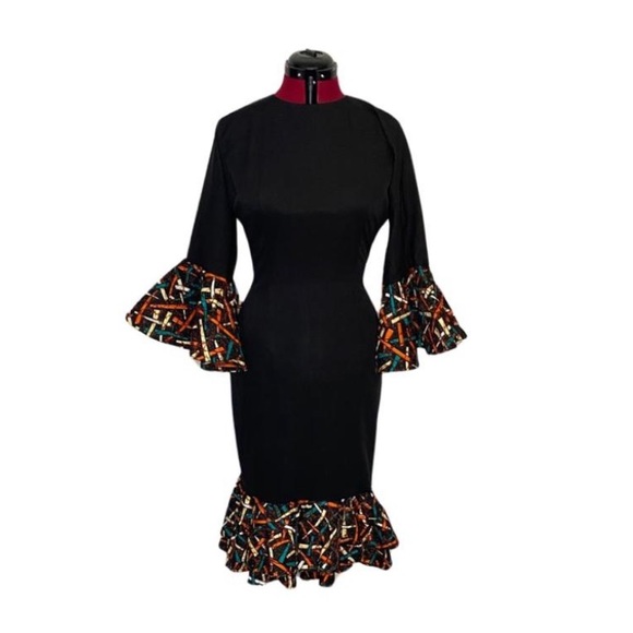 Ankara short gown for party and wedding - Picture 1 of 2